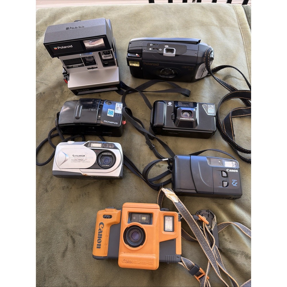 Lot of 7 Various Cameras/ Untested